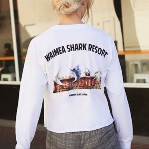 SOLD ON MERCARI Brandy Melville Waimea Shark Resort Alisha Crop Top